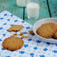 Карамельное печенье с кунжутом