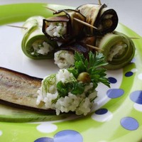 Постные кабачки и баклажаны с рисом
