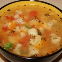 Суп из цветной капусты с брокколи и грушами