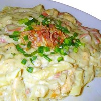 Салат из курицы с белыми грибами
