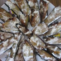 Закуска баклажаны с майонезом и чесноком на сковороде