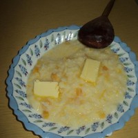Тыквенная каша с рисом на молоке