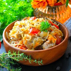 Тушеная квашеная капуста Тушеная квашеная капуста