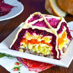 Салат с сельдью Салат с сельдью