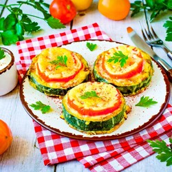 Кабачки кружочками Кабачки кружочками