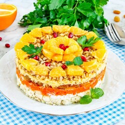 Салат с апельсинами Салат с апельсинами