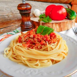 Спагетти с фаршем Спагетти с фаршем