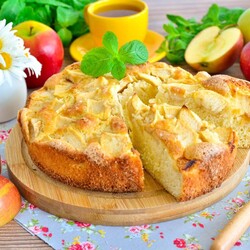 Шарлотка с яблоками Шарлотка с яблоками