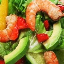 Салат креветки авокадо Салат креветки авокадо