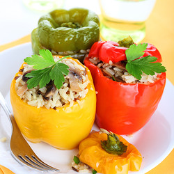 Перец фаршированный рисом Перец фаршированный рисом