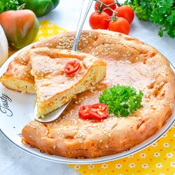 Быстрый пирог с капустой Быстрый пирог с капустой