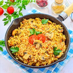 Плов с грибами Плов с грибами