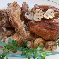 Свинина с шампиньонами Свинина с шампиньонами