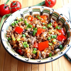 Гречка с овощами Гречка с овощами