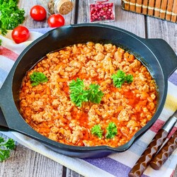 Фарш на сковороде Фарш на сковороде