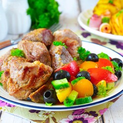 Шашлык на сковороде Шашлык на сковороде