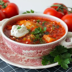 Борщ с квашеной капустой Борщ с квашеной капустой