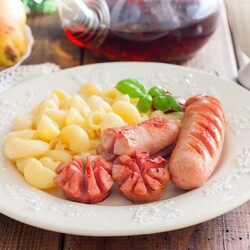 Сосиски на сковороде Сосиски на сковороде