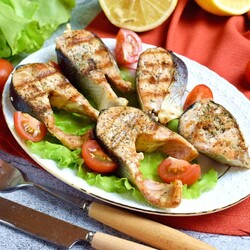 Горбуша на сковороде Горбуша на сковороде