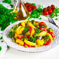 Брокколи на сковороде Брокколи на сковороде