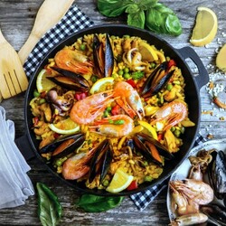 Мидии на сковороде Мидии на сковороде