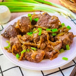 Жареная печень свиная Жареная печень свиная