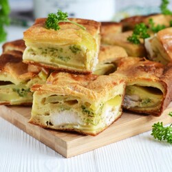 Заливной пирог с курицей Заливной пирог с курицей