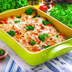 Минтай с морковью в духовке Минтай с морковью в духовке