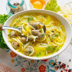 Куриный суп с картошкой Куриный суп с картошкой