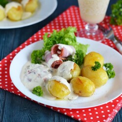 Картошка с беконом Картошка с беконом