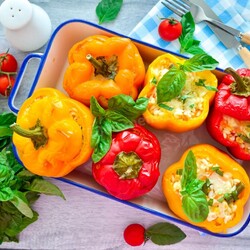 Фаршированные перцы с сыром Фаршированные перцы с сыром