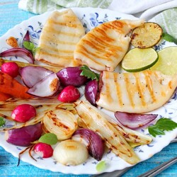 Кальмары на сковороде Кальмары на сковороде