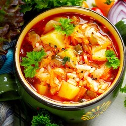 Рассольник с курицей Рассольник с курицей