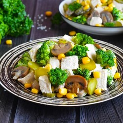 Курица с брокколи Курица с брокколи