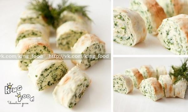Рулетики из лаваша с сыром рецепт