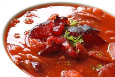 Дачный сливовый суп на курином бульоне Дачный сливовый суп на курином бульоне