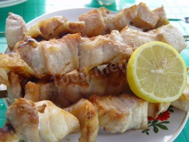 Шашлык из рыбы, белуги Шашлык из рыбы, белуги
