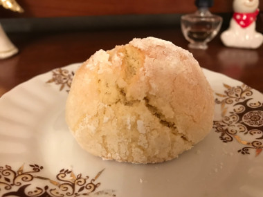 Лимонно-кокосовое печенье с трещинками. Лимонно-кокосовое печенье с трещинками.