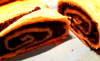 Маковый рулет из бездрожжевого теста Маковый рулет из бездрожжевого теста