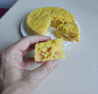 Вышла жёлтая, благодаря деревенским яйцам, вкусная, с приятным ароматом яблок. Нам с мужем как раз на две большие порции! Вышла жёлтая, благодаря деревенским яйцам, вкусная, с приятным ароматом яблок. Нам с мужем как раз на две большие порции!