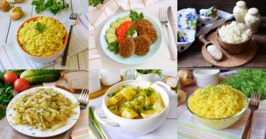 Гарнир к рыбе - 281 рецепт приготовления пошагово - 1000.menu Гарнир к рыбе - 281 рецепт приготовления пошагово - 1000.menu