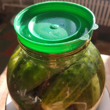 Крышку просто положила на банку. Крышку просто положила на банку.