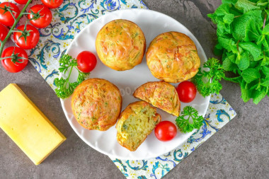 Маффины с сыром в духовке Маффины с сыром в духовке