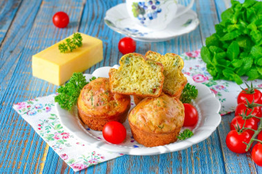 Маффины с сыром в духовке Маффины с сыром в духовке