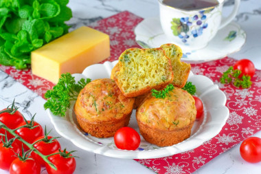 Маффины с сыром в духовке Маффины с сыром в духовке