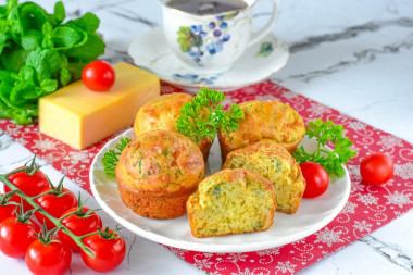 Маффины с сыром в духовке Маффины с сыром в духовке