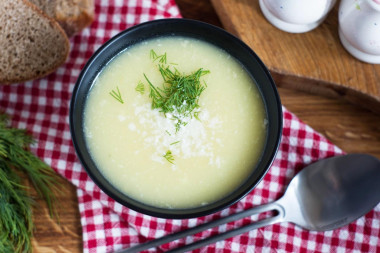 Суп-крем из кабачков без сливок с картофелем