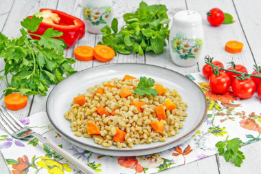 Перловка с морковью Перловка с морковью