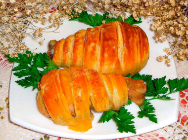 Куриные ножки в слоеном тесте Куриные ножки в слоеном тесте