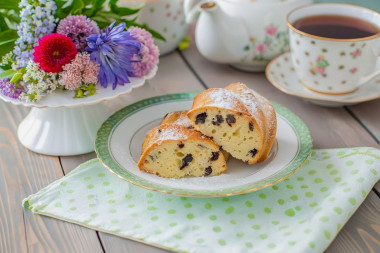 Простой кекс с изюмом в духовке Простой кекс с изюмом в духовке